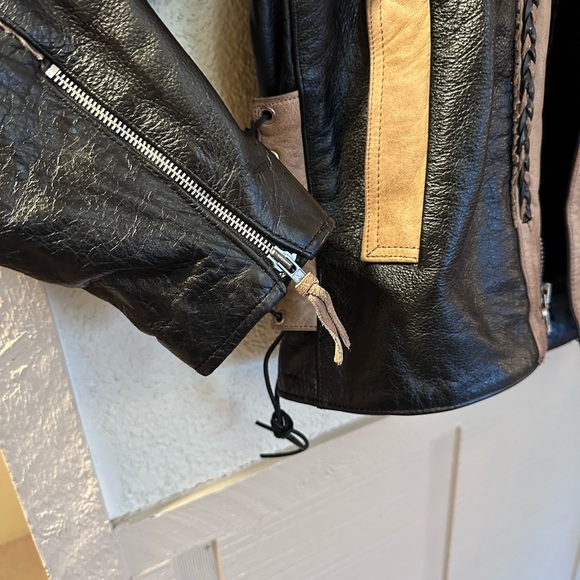 Black and Tan Leather Performance Jacket - Picture 6 of 16